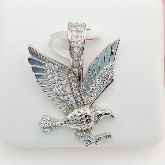 Jewelry - - 925 Sterling Silver Cubic Zirconia Pendant, U19254500
